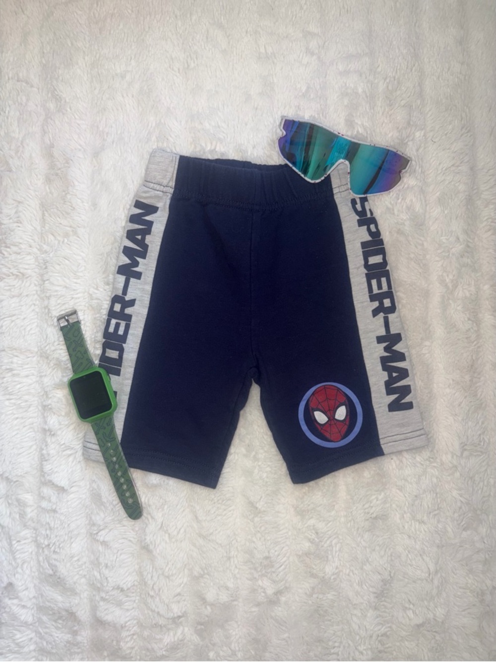 Spider-Man Athletic Shorts Toddler Boys Size 5T Marvel Navy Activewear